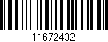 Código de barras (EAN, GTIN, SKU, ISBN): '11672432'