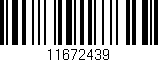 Código de barras (EAN, GTIN, SKU, ISBN): '11672439'