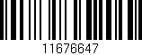 Código de barras (EAN, GTIN, SKU, ISBN): '11676647'