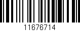 Código de barras (EAN, GTIN, SKU, ISBN): '11676714'