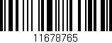 Código de barras (EAN, GTIN, SKU, ISBN): '11678765'