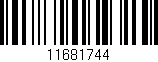 Código de barras (EAN, GTIN, SKU, ISBN): '11681744'