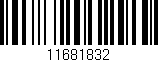 Código de barras (EAN, GTIN, SKU, ISBN): '11681832'