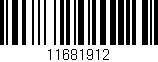 Código de barras (EAN, GTIN, SKU, ISBN): '11681912'