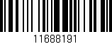 Código de barras (EAN, GTIN, SKU, ISBN): '11688191'