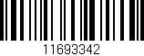 Código de barras (EAN, GTIN, SKU, ISBN): '11693342'