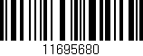 Código de barras (EAN, GTIN, SKU, ISBN): '11695680'