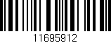Código de barras (EAN, GTIN, SKU, ISBN): '11695912'