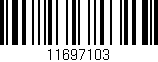 Código de barras (EAN, GTIN, SKU, ISBN): '11697103'