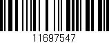 Código de barras (EAN, GTIN, SKU, ISBN): '11697547'