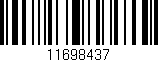 Código de barras (EAN, GTIN, SKU, ISBN): '11698437'