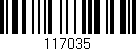 Código de barras (EAN, GTIN, SKU, ISBN): '117035'