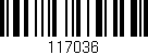 Código de barras (EAN, GTIN, SKU, ISBN): '117036'