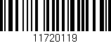 Código de barras (EAN, GTIN, SKU, ISBN): '11720119'