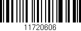 Código de barras (EAN, GTIN, SKU, ISBN): '11720606'