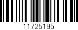 Código de barras (EAN, GTIN, SKU, ISBN): '11725195'