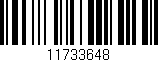 Código de barras (EAN, GTIN, SKU, ISBN): '11733648'