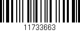 Código de barras (EAN, GTIN, SKU, ISBN): '11733663'