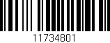 Código de barras (EAN, GTIN, SKU, ISBN): '11734801'