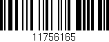 Código de barras (EAN, GTIN, SKU, ISBN): '11756165'