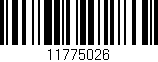 Código de barras (EAN, GTIN, SKU, ISBN): '11775026'