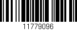 Código de barras (EAN, GTIN, SKU, ISBN): '11779096'