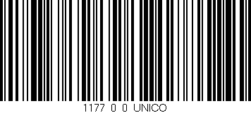 Código de barras (EAN, GTIN, SKU, ISBN): '1177_0_0_UNICO'