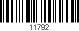 Código de barras (EAN, GTIN, SKU, ISBN): '11792'
