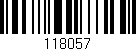 Código de barras (EAN, GTIN, SKU, ISBN): '118057'