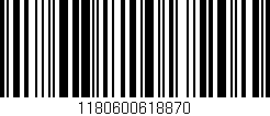 Código de barras (EAN, GTIN, SKU, ISBN): '1180600618870'
