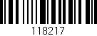 Código de barras (EAN, GTIN, SKU, ISBN): '118217'