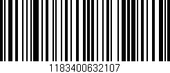 Código de barras (EAN, GTIN, SKU, ISBN): '1183400632107'