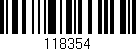Código de barras (EAN, GTIN, SKU, ISBN): '118354'