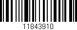 Código de barras (EAN, GTIN, SKU, ISBN): '11843910'