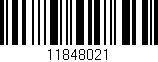 Código de barras (EAN, GTIN, SKU, ISBN): '11848021'