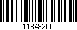 Código de barras (EAN, GTIN, SKU, ISBN): '11848266'