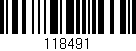 Código de barras (EAN, GTIN, SKU, ISBN): '118491'