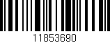 Código de barras (EAN, GTIN, SKU, ISBN): '11853690'