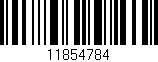 Código de barras (EAN, GTIN, SKU, ISBN): '11854784'
