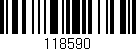 Código de barras (EAN, GTIN, SKU, ISBN): '118590'
