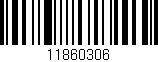 Código de barras (EAN, GTIN, SKU, ISBN): '11860306'