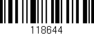 Código de barras (EAN, GTIN, SKU, ISBN): '118644'