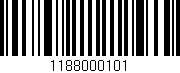 Código de barras (EAN, GTIN, SKU, ISBN): '1188000101'