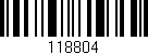 Código de barras (EAN, GTIN, SKU, ISBN): '118804'