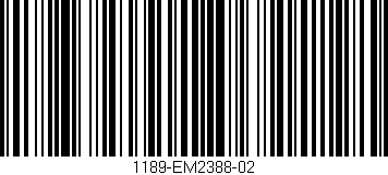 Código de barras (EAN, GTIN, SKU, ISBN): '1189-EM2388-02'