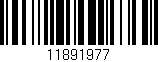 Código de barras (EAN, GTIN, SKU, ISBN): '11891977'