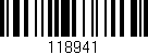 Código de barras (EAN, GTIN, SKU, ISBN): '118941'