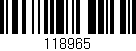Código de barras (EAN, GTIN, SKU, ISBN): '118965'