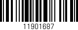 Código de barras (EAN, GTIN, SKU, ISBN): '11901687'
