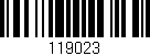 Código de barras (EAN, GTIN, SKU, ISBN): '119023'